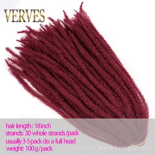 Curly 18 inch 30 strands/pack ombre Synthetic Crochet Marly Braids Hair extensions Afro Kinky Braiding Hair